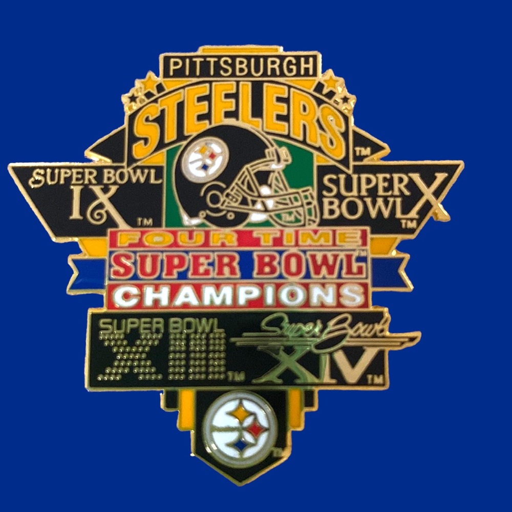 PETERDAVID Super Bowl Champion Commemorative Pin Pittsburgh Steelers